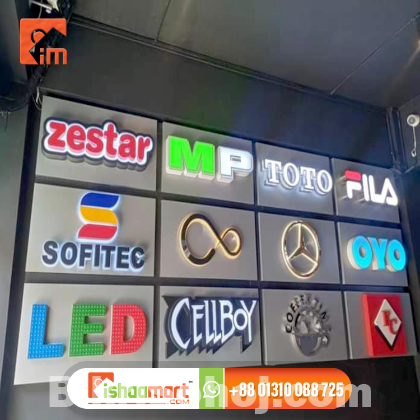 Acrylic high letter led sign 3d sign